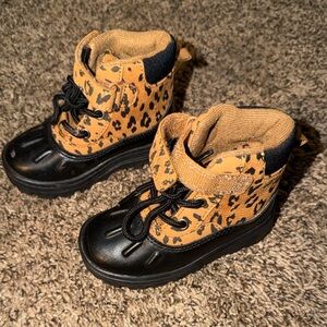 Carter's Tan and Black Kids Boots
